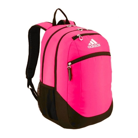 Adidas Striker II Team Shock Pink Black Backpack 16" Laptop Storage New CI0401 - Picture 1 of 9